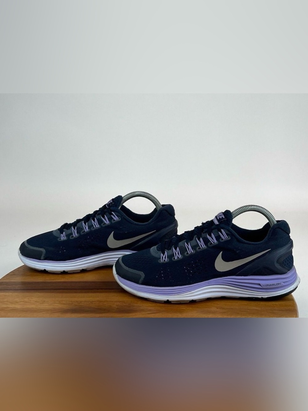 Womens Nike‎ Lunarglide 4 Blue Violet Athletic Running Shoes Sneakers Size 8 M